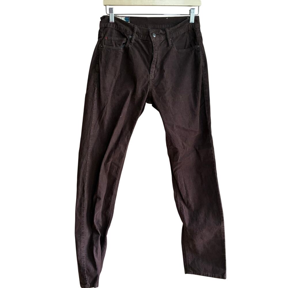 Marine Layer brown corduroy jeans trousers slim straight men's 32 X 32 cotton